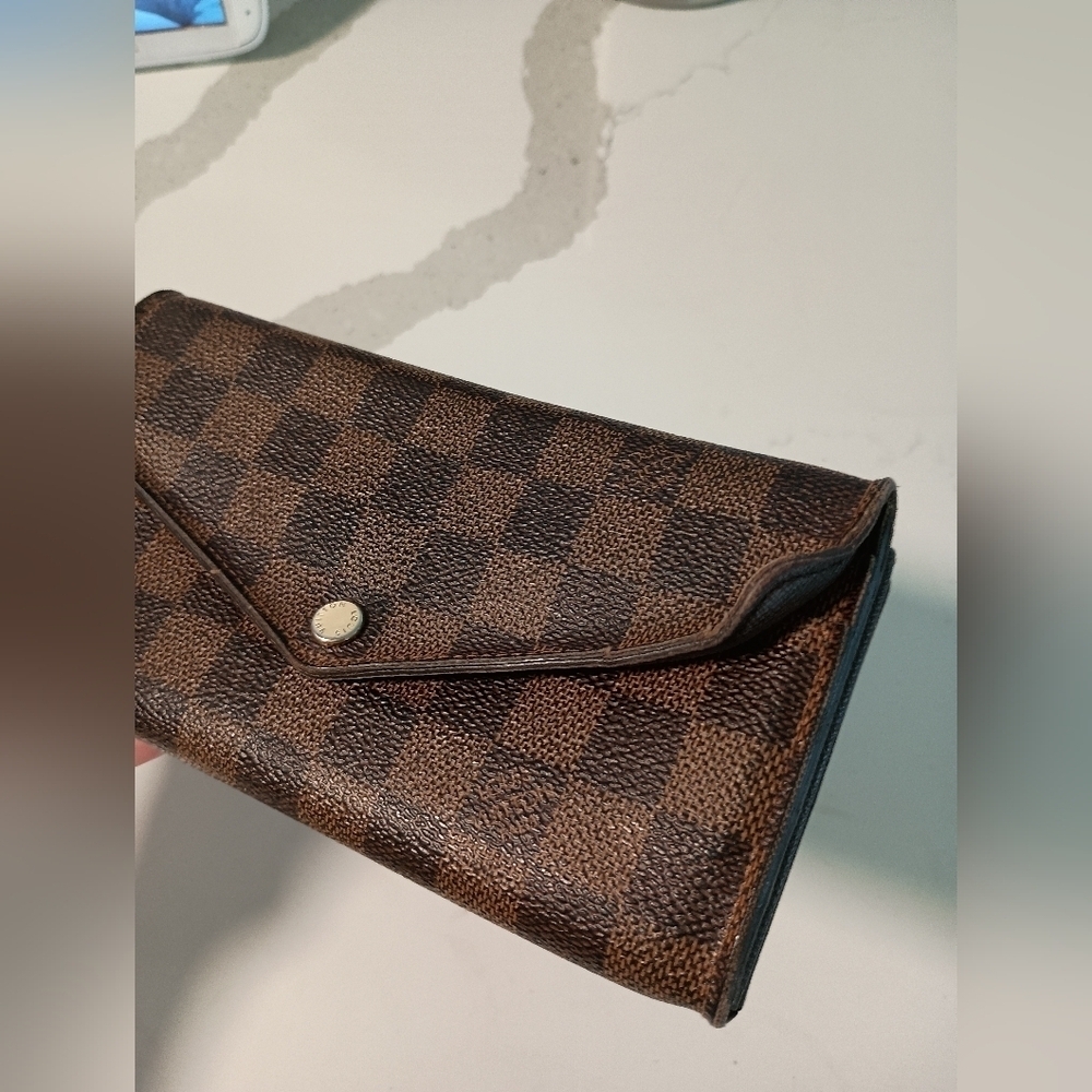 Authentic Louis Vuitton Damier Ebene Josephine Long Bifold Wallet - Picture 3 of 14
